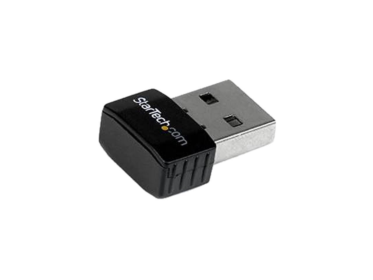 StarTech USB300WN2X2C USB 2.0 300 Mbps Mini Wireless-N Network Adapter - 802.11n 2T2R WiFi Adapter 1