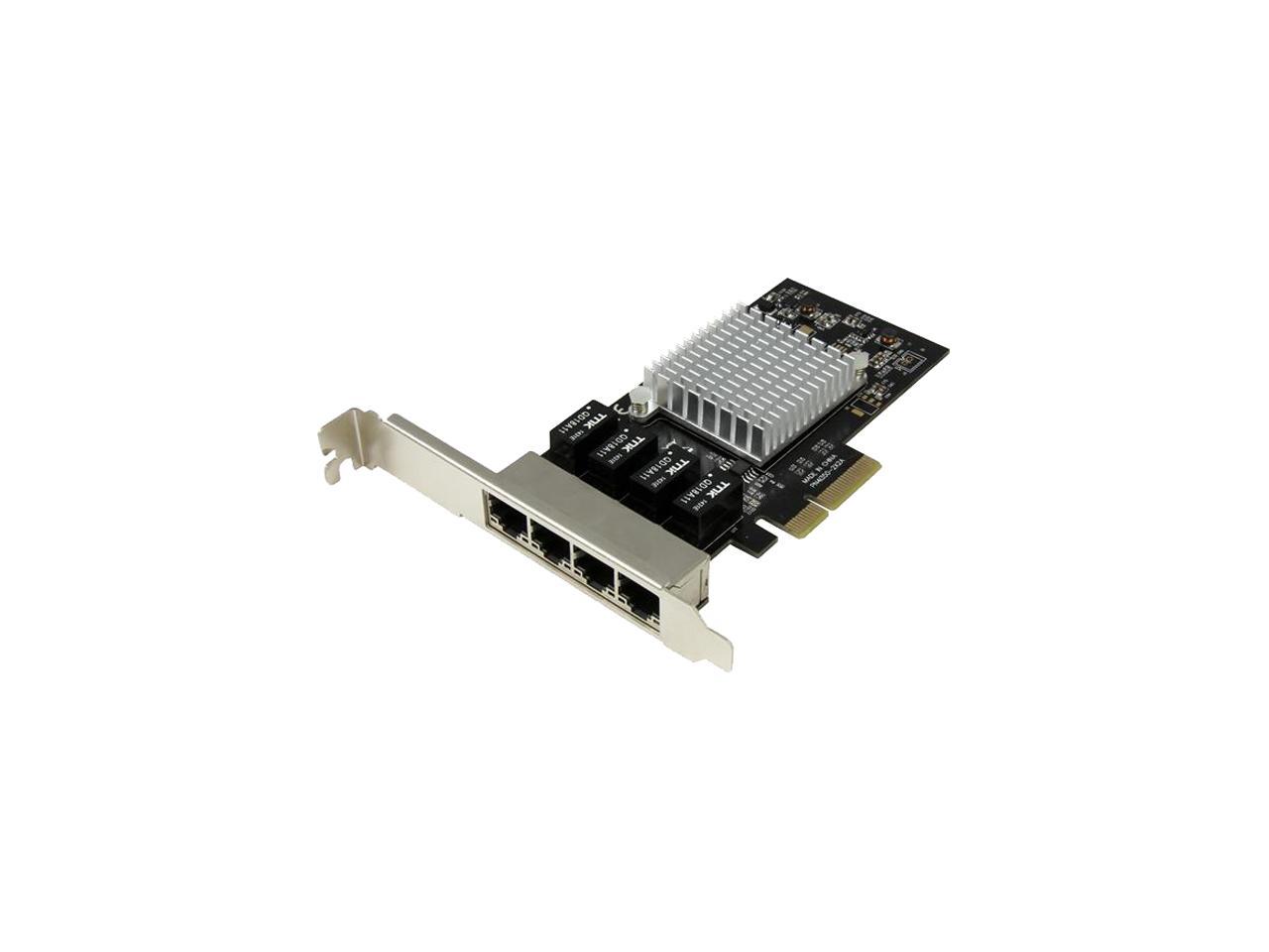 StarTech ST4000SPEXI 4-Port Gigabit Ethernet Network Card - PCI Express, Intel I350 NIC 1