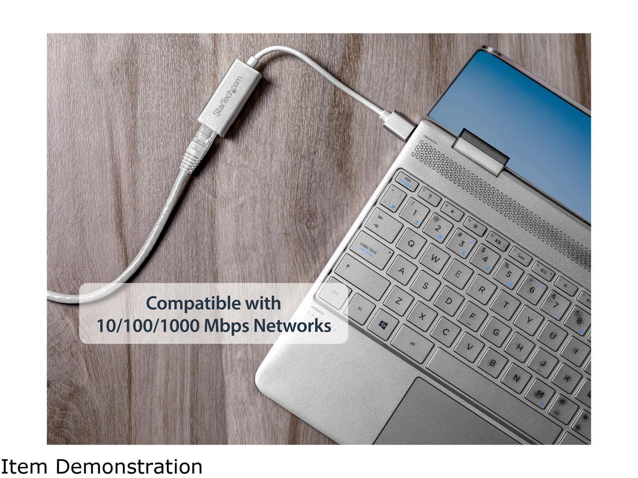 StarTech.com USB 3.0 to Gigabit Network Adapter - Silver - Sleek Aluminum Design Ideal for MacBook, Chromebook or Tablet 4