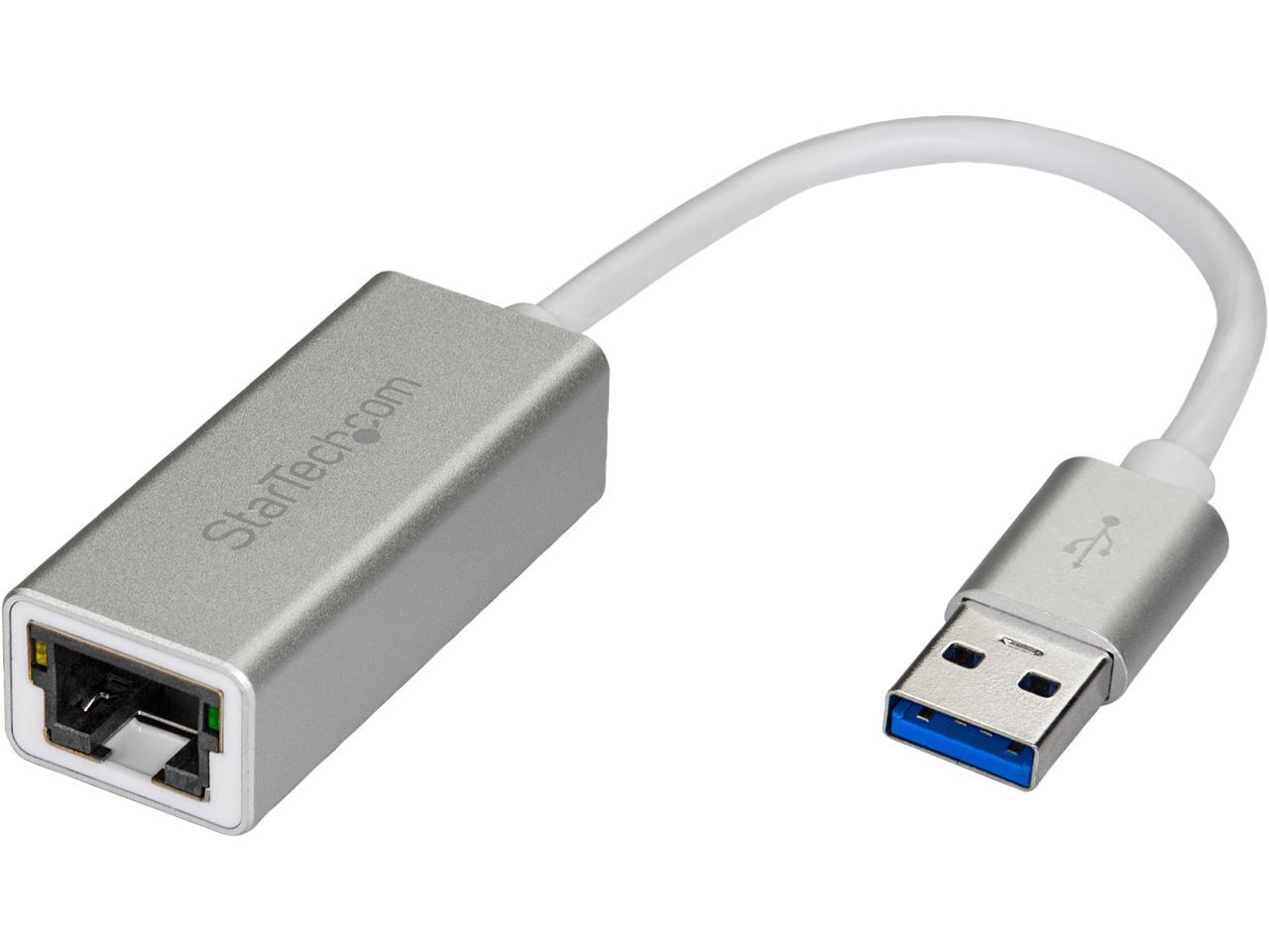 StarTech.com USB 3.0 to Gigabit Network Adapter - Silver - Sleek Aluminum Design Ideal for MacBook, Chromebook or Tablet 1