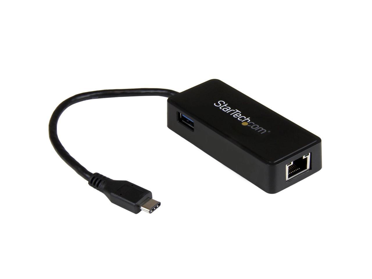 StarTech US1GC301AU USB-C to Ethernet Gigabit Adapter - Thunderbolt 3 Compatible - USB Type C Network Adapter - USB C Ethernet Adapter 1