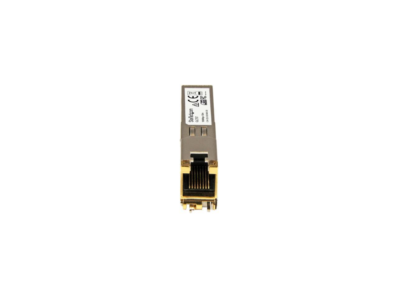 StarTech.com GLCTST Gigabit RJ45 Copper SFP Transceiver Module - Cisco GLC-T Compatible 1 Gbps 1 - RJ-45 Female 3