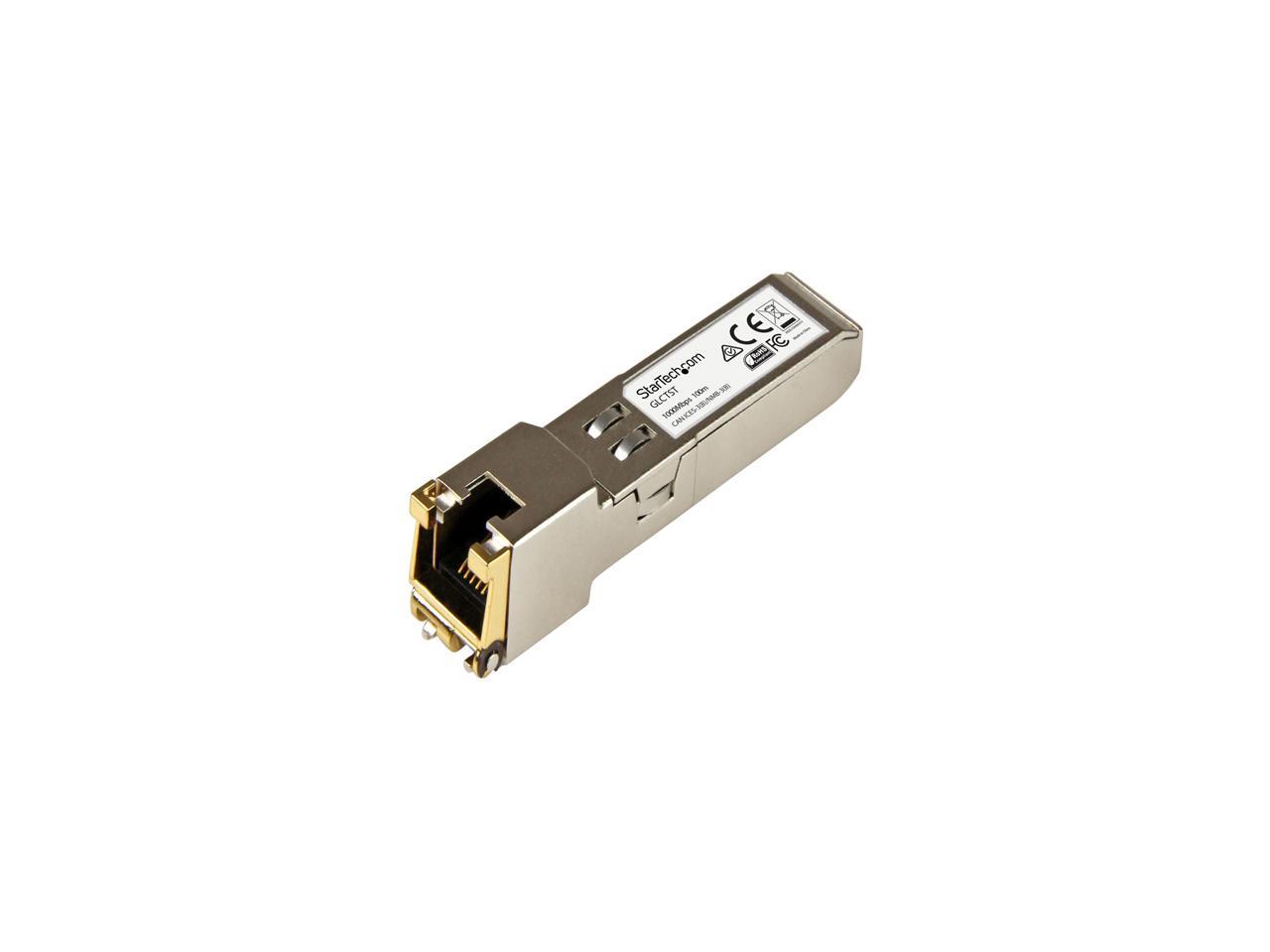 StarTech.com GLCT10PKST Gigabit RJ45 Copper SFP Transceiver Module 1 Gbps 1 - RJ-45 Female 2