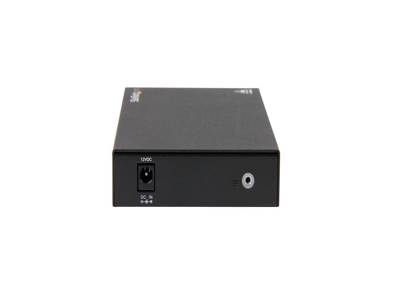 StarTech.com Gigabit Ethernet Copper-to-Fiber Media Converter - SM LC - 20 km - Ethernet Media Converter - GbE Converter 3