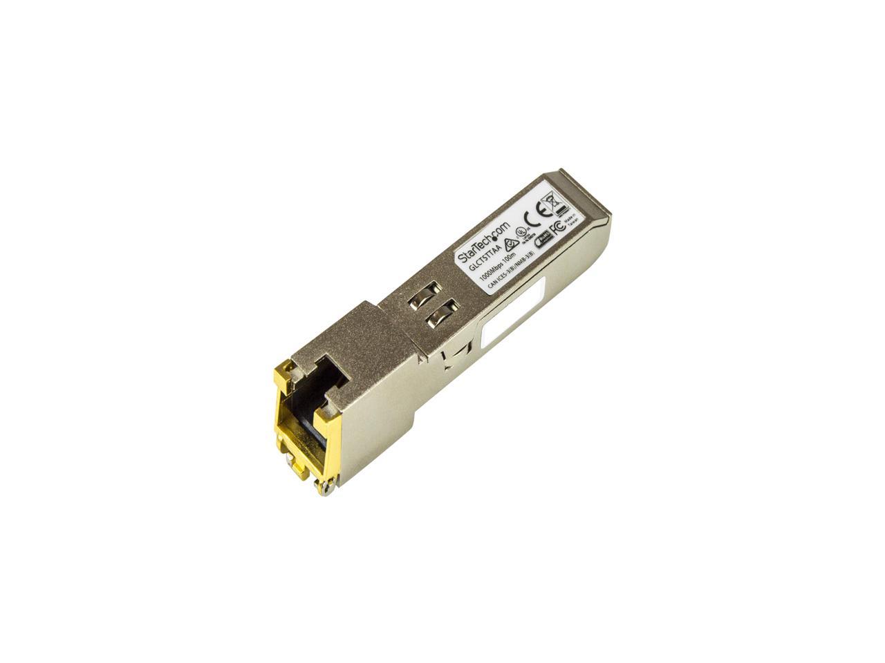 StarTech GLCTSTTAA Cisco GLC-T Compatible - Gigabit - RJ45 - TAA Compliant Copper SFP Module - 1000Base T SFP - Cisco Transceiver 1