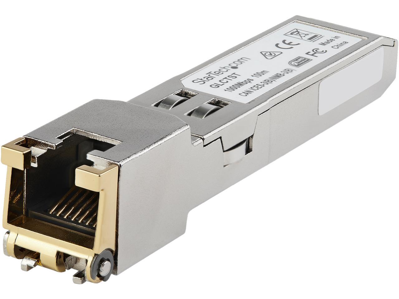 StarTech.com SFP1GTEMCST Dell EMC SFP-1G-T Compatible SFP Module - 1000Base-T Fiber Optical Transceiver 1 Gbps RJ-45 1