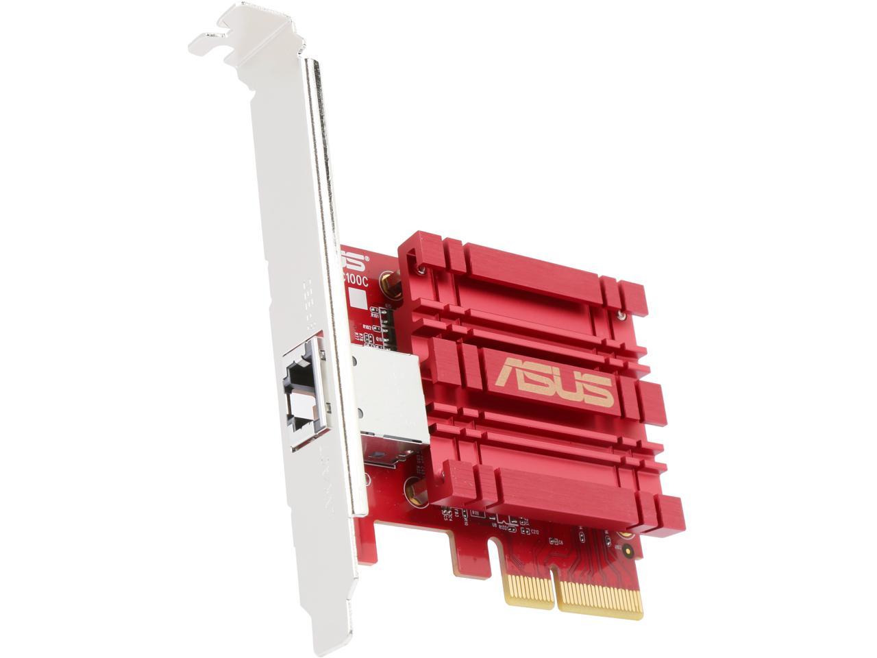 ASUS XG-C100C 10GBase-T PCIe Network Adapter with Backward Compatibility of 5/2.5/1G and 100 Mbps PCI-Express 1