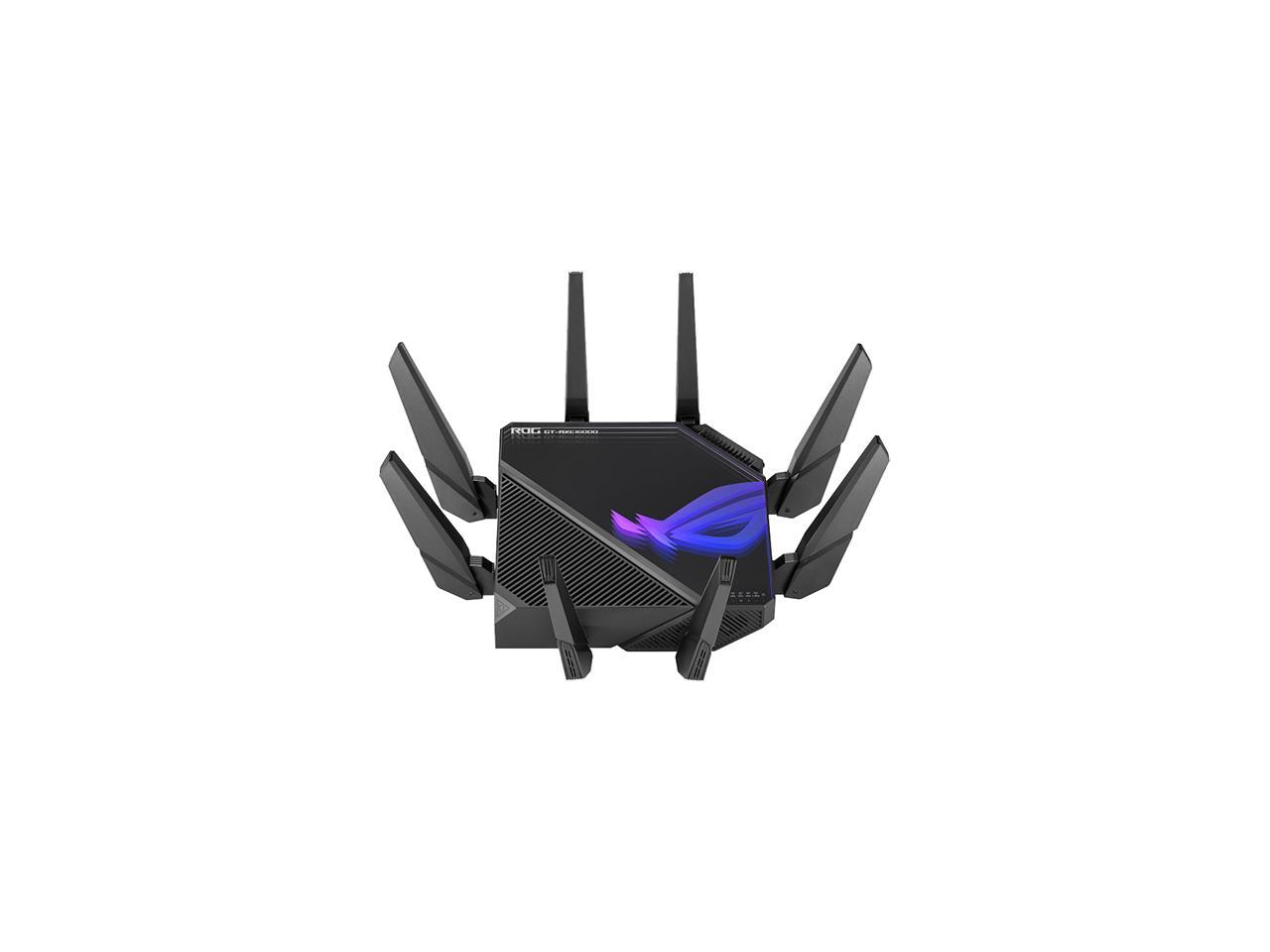 ASUS ROG Rapture WiFi 6E Gaming Router (GT-AXE16000) - Quad-Band, 6 GHz Ready, Dual 10G Ports, 2.5G WAN Port, AiMesh Support, Triple-level Game Acceleration, Lifetime Internet Security, Instant Guard 3