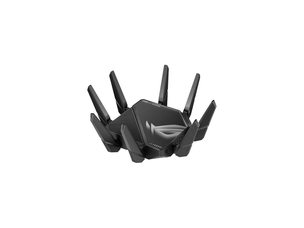 ASUS ROG Rapture WiFi 6E Gaming Router (GT-AXE16000) - Quad-Band, 6 GHz Ready, Dual 10G Ports, 2.5G WAN Port, AiMesh Support, Triple-level Game Acceleration, Lifetime Internet Security, Instant Guard 2