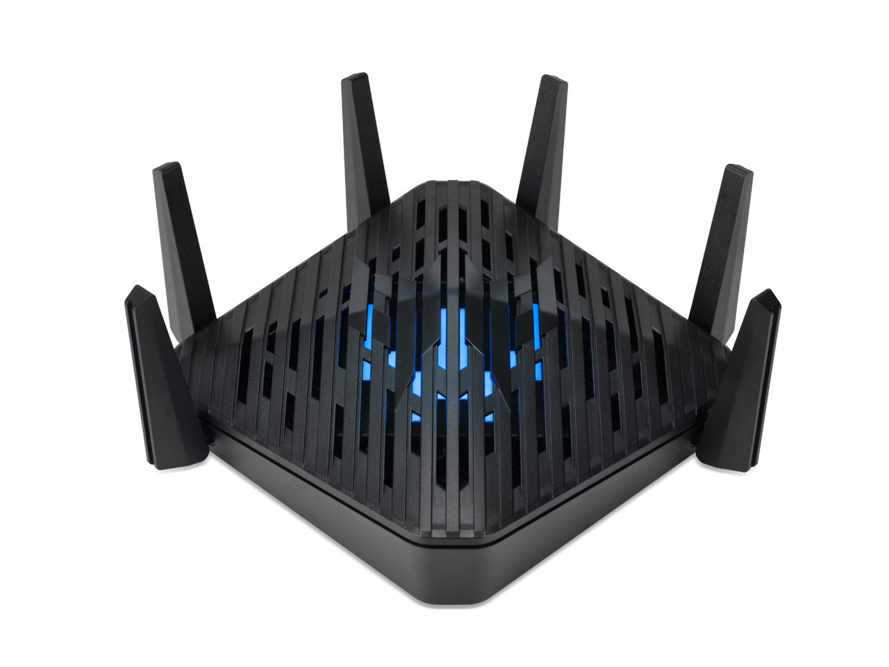 Acer Predator Connect W6 Wi-Fi 6E Gaming Router | Hybrid QoS Compatible with Intel Killer Prioritization Engine | Wi-Fi 6E Tri-Band AXE7800 (2.4GHz/5GHz/6GHz | Gigabit Router | Lifetime Internet Security 1