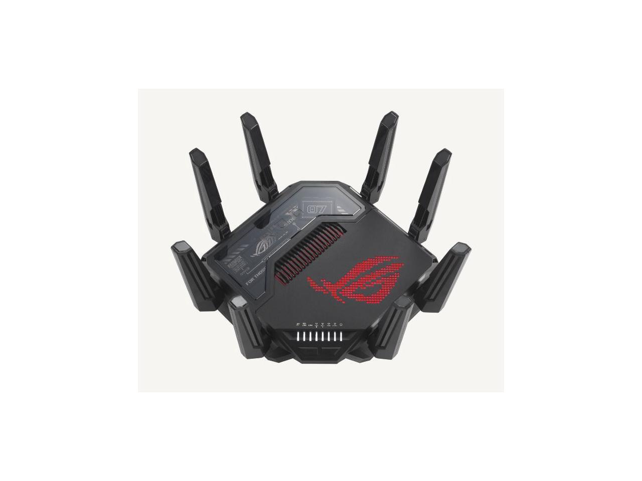 ASUS ROG Rapture GT-BE98 PRO First Quad-Band WiFi 7 Gaming Router supports 320MHz, Dual 10G Port, Triple-level Game Acceleration, Mobile Game Mode, Subscription-Free Security, AiMesh, and VPN features 1