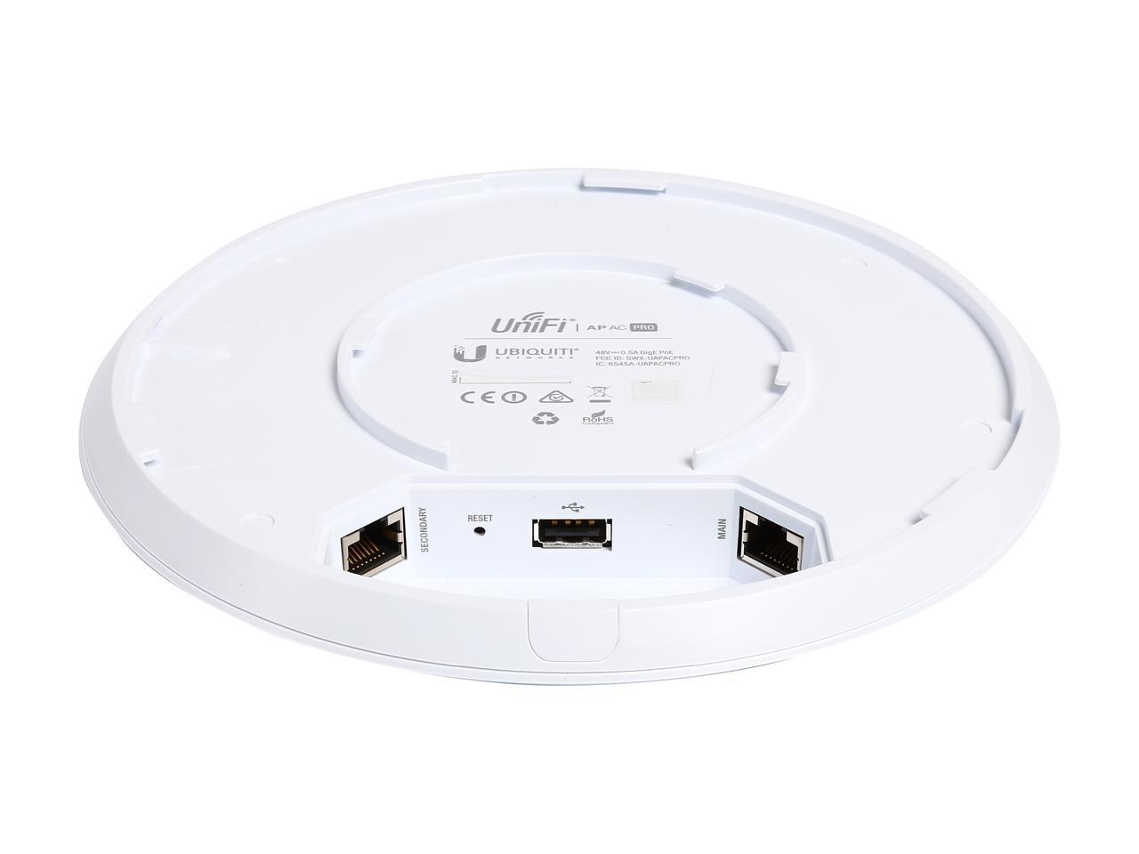 Ubiquiti UniFi UAP-AC-PRO-US 802.11AC, 3x3 MIMO technology, 1300 Mbps 5 GHz POE+ Outdoor Managed Wireless Access Point 5