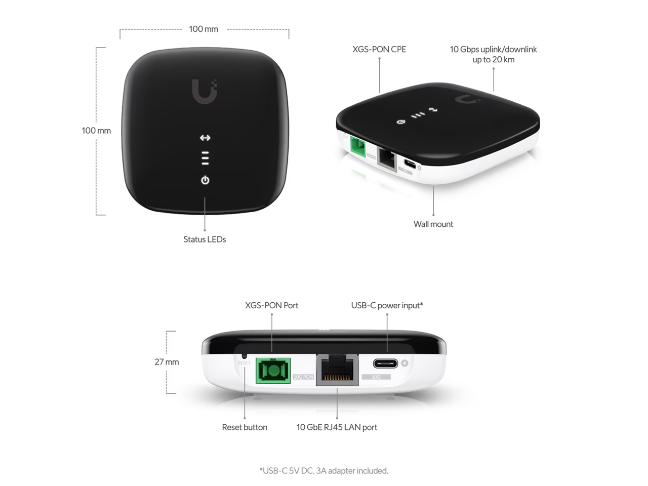 Ubiquiti UISP Fiber XGS PON CPE  UISP-FIBER-XGS 2