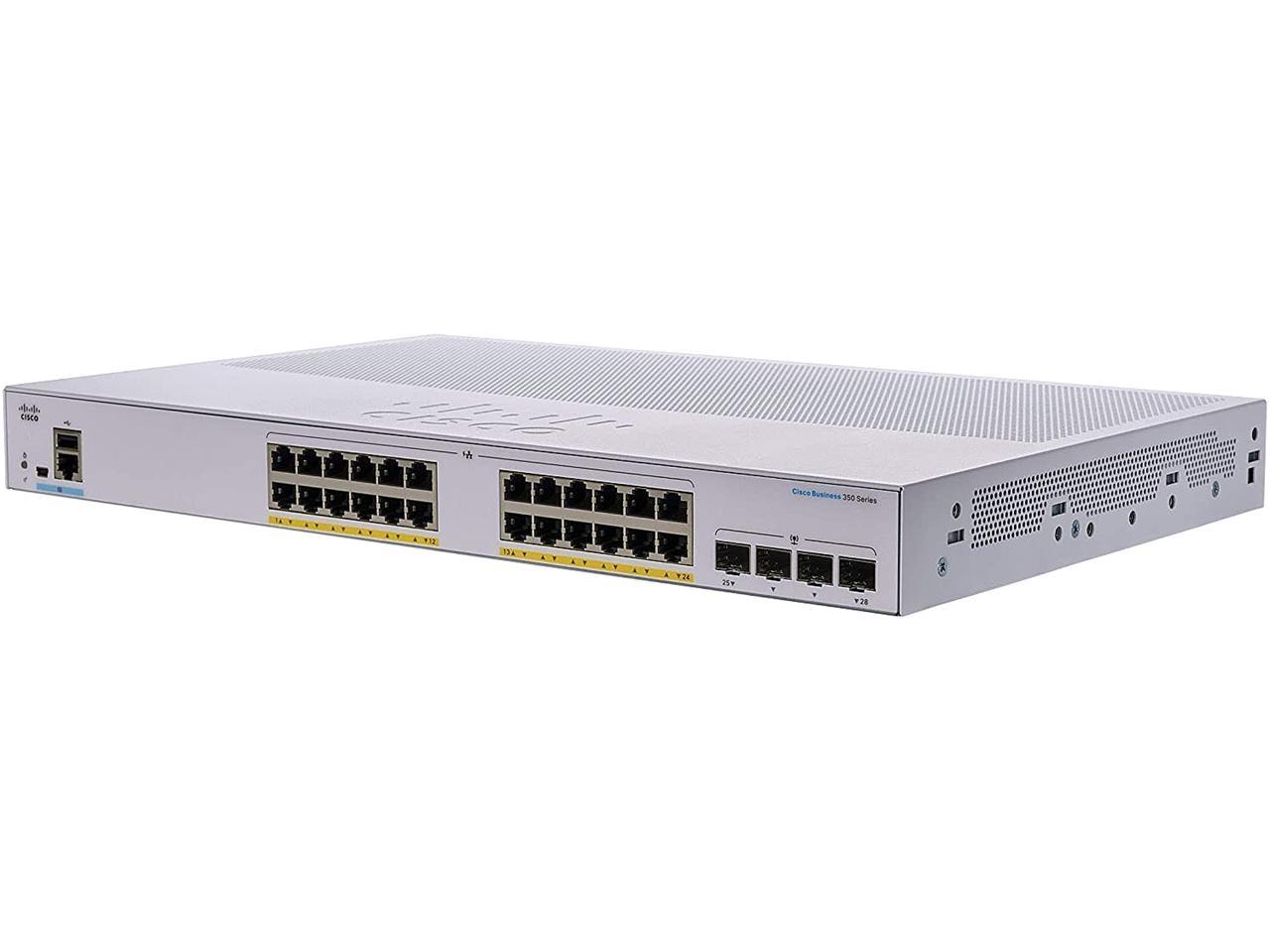 CISCO CBS350-24P-4X-NA Managed Switch 1