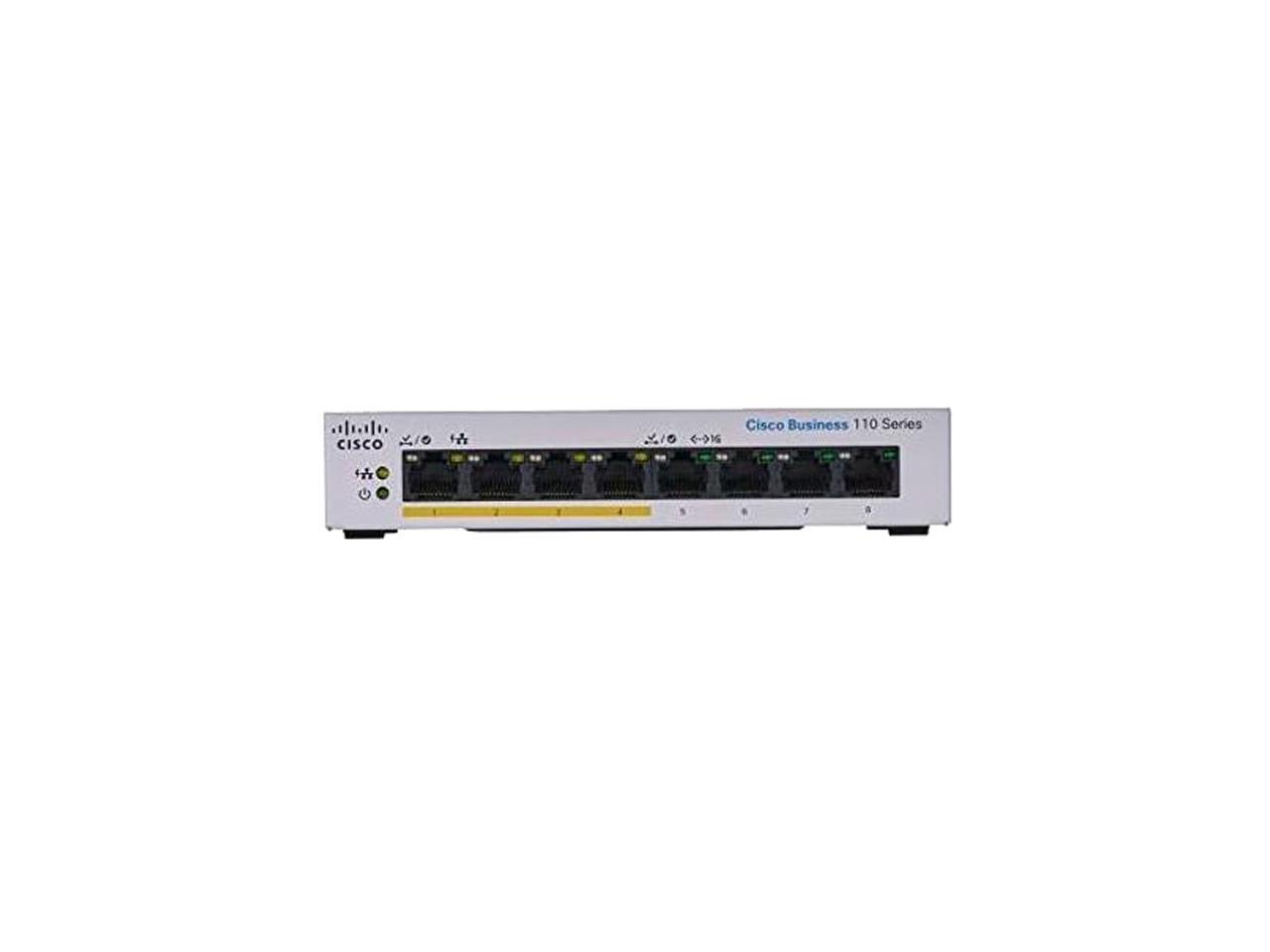 CISCO CBS110-8PP-D-NA Unmanaged 110 Series Unmanaged Switches 1