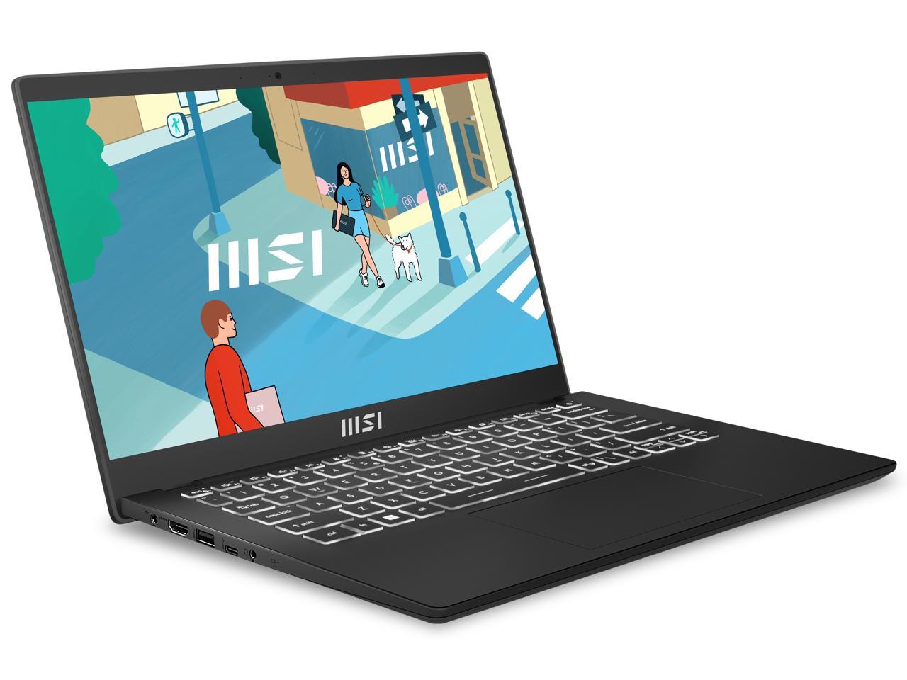 MSI Modern 14 14" Ultra Thin and Light Laptop AMD Ryzen 7-7730U UMA 16GB 512GB NVMe SSD Win 11 home, C7M-048US 2