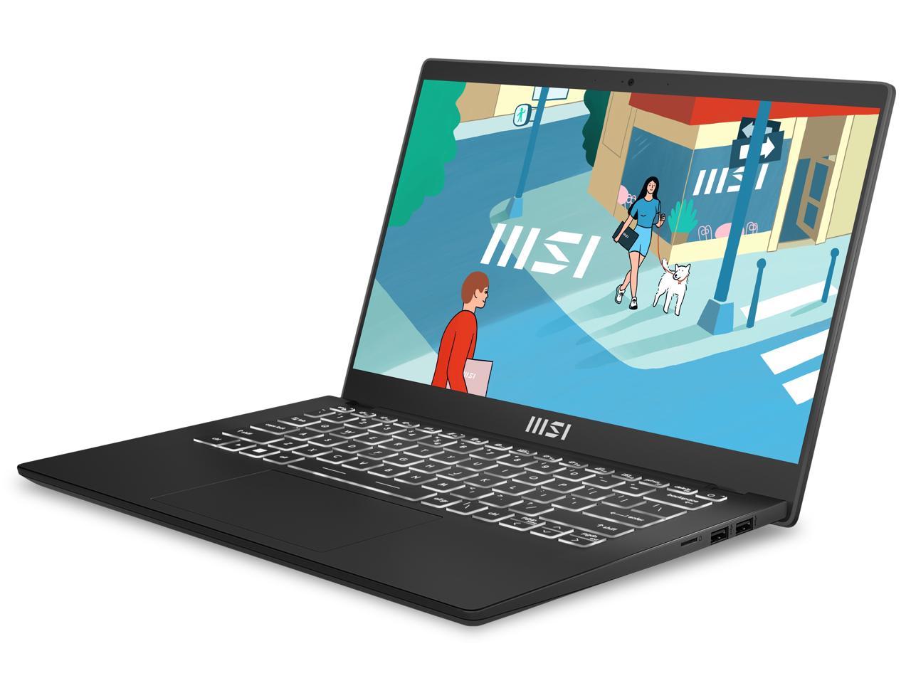 MSI Modern 14 14" Ultra Thin and Light Laptop AMD Ryzen 7-7730U UMA 16GB 512GB NVMe SSD Win 11 home, C7M-048US 3