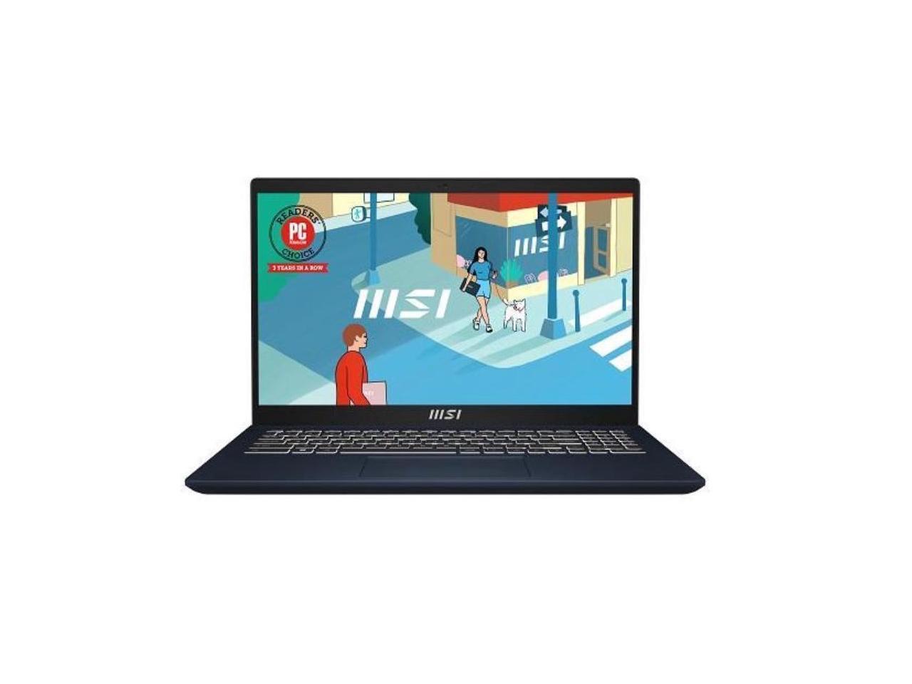 MSI Ultra Thin and Light Laptop AMD Ryzen 7 PRO 7730U 16GB Memory 1 TB NVMe SSD AMD Radeon Graphics 15.6" Windows 11 Pro 64-bit Modern 15 B7M-223US 1