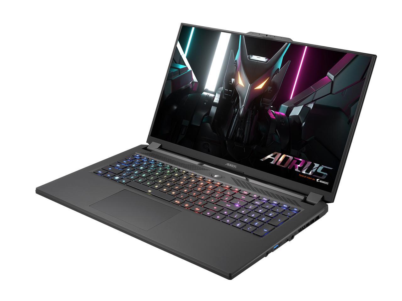 GIGABYTE AORUS 17H - 17.3" Thin Bezel FHD 1920x1080 360Hz Display - NVIDIA GeForce RTX 4080 Laptop GPU 12GB GDDR6 - Intel Core i7-13700H - 16GB DDR5 RAM - 1TB SSD - Win11 Home AD - Gaming Laptop (AORUS 17H BXF-74US554SH) 3