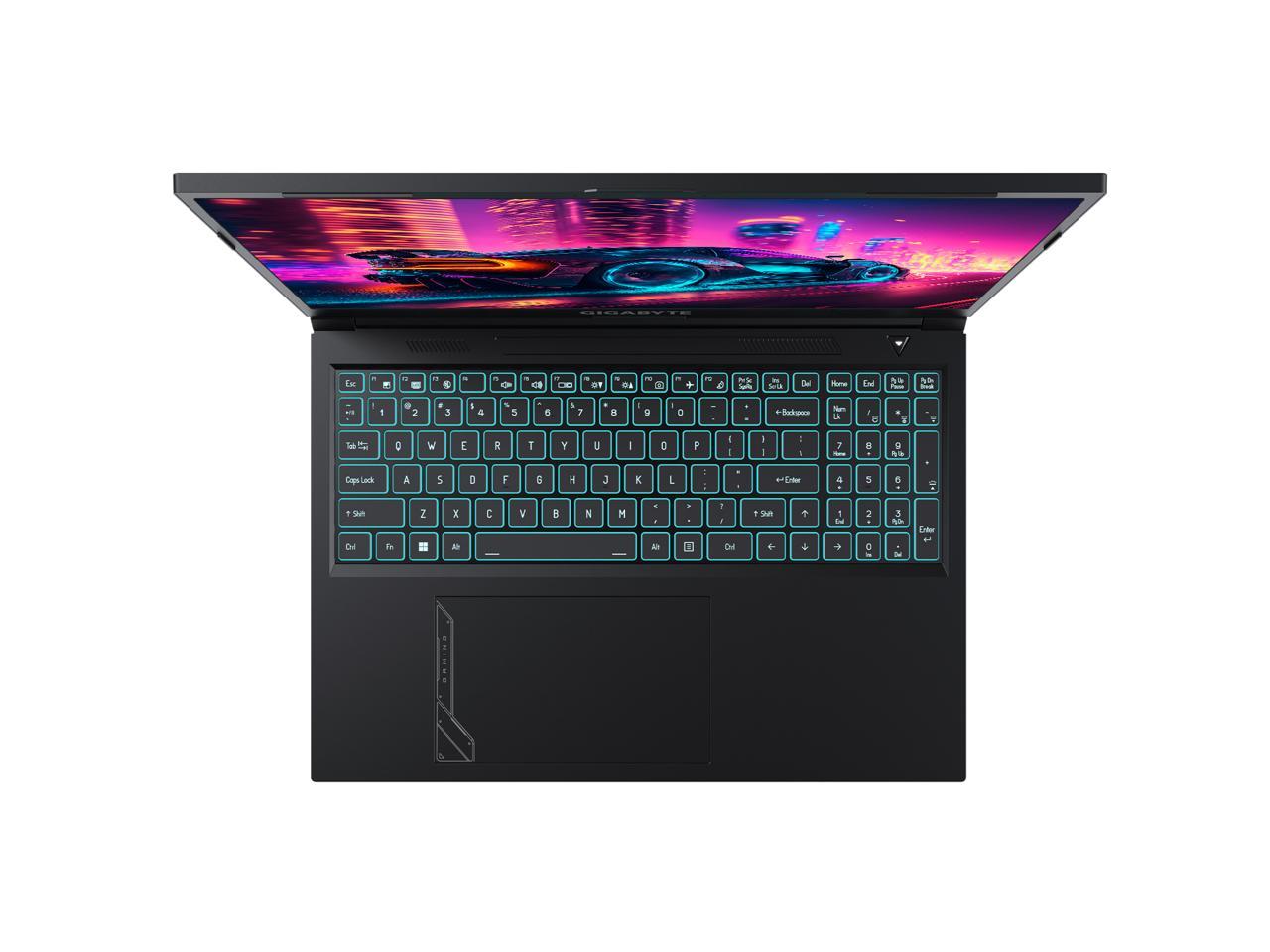 GIGABYTE G6 Series - 16'' 165 Hz IPS - Intel Core i7-13620H - GeForce RTX 4060 Laptop GPU - 16 GB DDR5 - 1 TB PCIe SSD - Windows 11 Home 64-bit - Gaming Laptop (G6 KF-H3US854KH ) 4