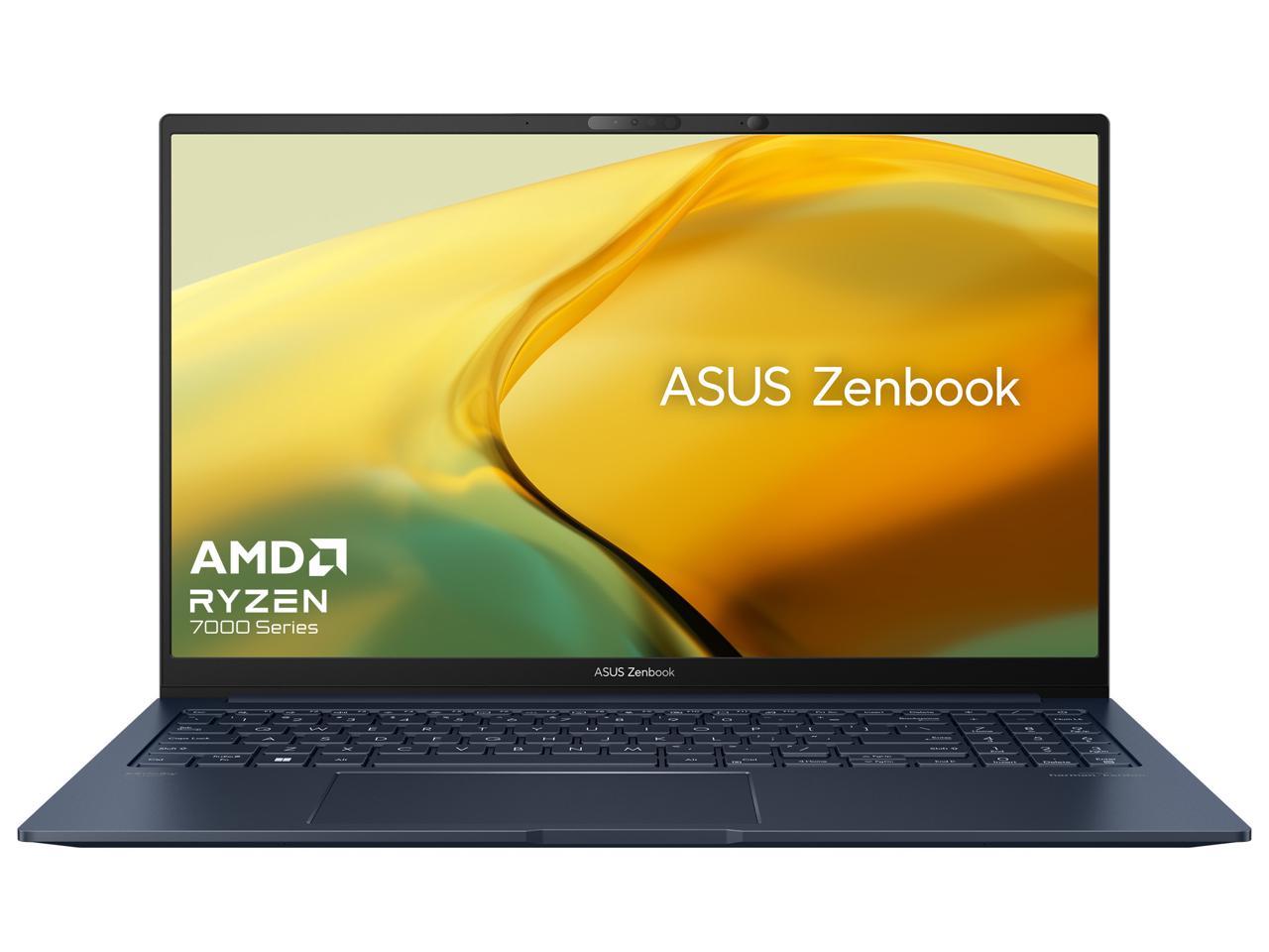 2023 ASUS Zenbook 15 laptop, 15.6” FHD Display, AMD Ryzen 7 7735U CPU, AMD Radeon Graphics, 16GB RAM, 512GB SSD, Windows 11 Home, Ponder Blue, UM3504DA-NB74 1