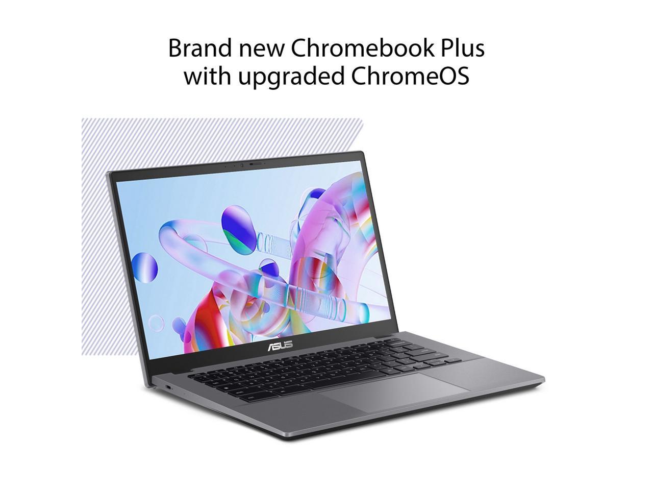 ASUS Chromebook Plus CX34 laptop, 14" Display 1920x1080, Intel Core i5-1235U Processor, 16GB RAM, 256GB UFS storage, ChromeOS, Gray, CX3402CBA-DH566-GR 2