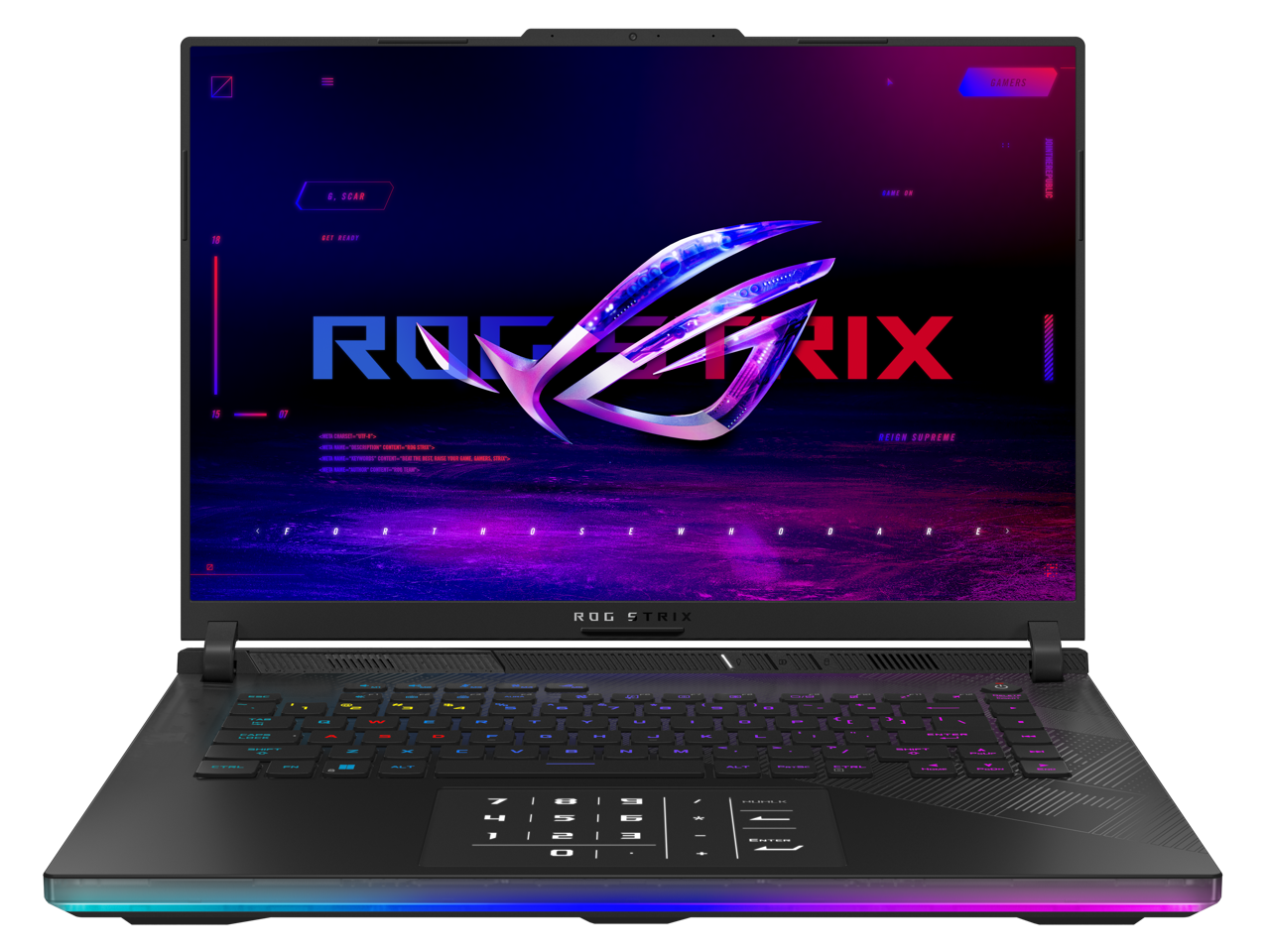 ASUS ROG Strix SCAR 16 (2024) Gaming Laptop, 16" Nebula HDR 16:10 QHD 240Hz/3ms, 1100 nits, Mini LED, GeForce RTX 4090, Intel Core i9-14900HX, 32GB DDR5, 2TB PCIe SSD, Wi-Fi 6E, Windows 11 Pro, G634JYR-XS97 1