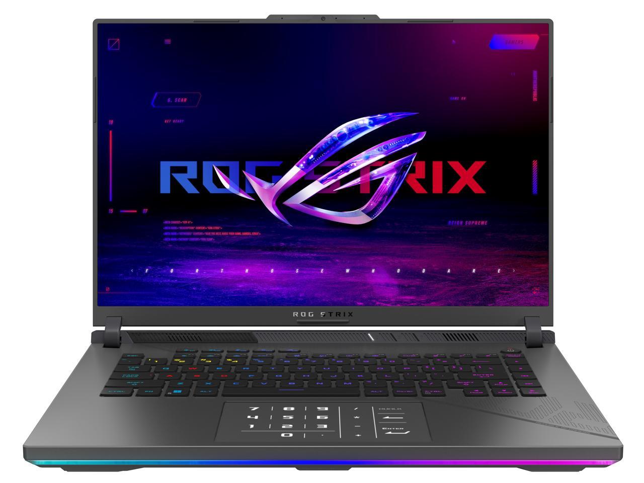 ASUS ROG Strix G16 (2024) Gaming Laptop, 16" 16:10 QHD 240Hz, GeForce RTX 4070, Intel Core i9-14900HX, 32GB DDR5, 1TB PCIe SSD, Wi-Fi 6E, Windows 11 Pro, G614JIR-XS96 1