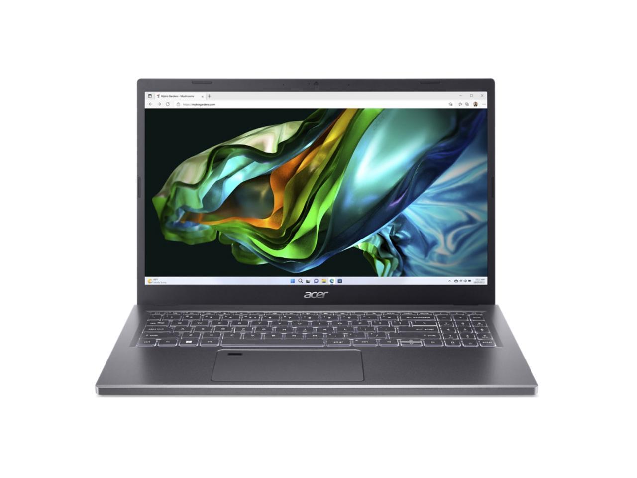 Acer Laptop Aspire 5 Intel Core i5-1335U 16 GB LPDDR5 Memory 512 GB PCIe SSD Intel Iris Xe Graphics 15.6'' Windows 11 Home 64-bit A515-58M-54LG 2