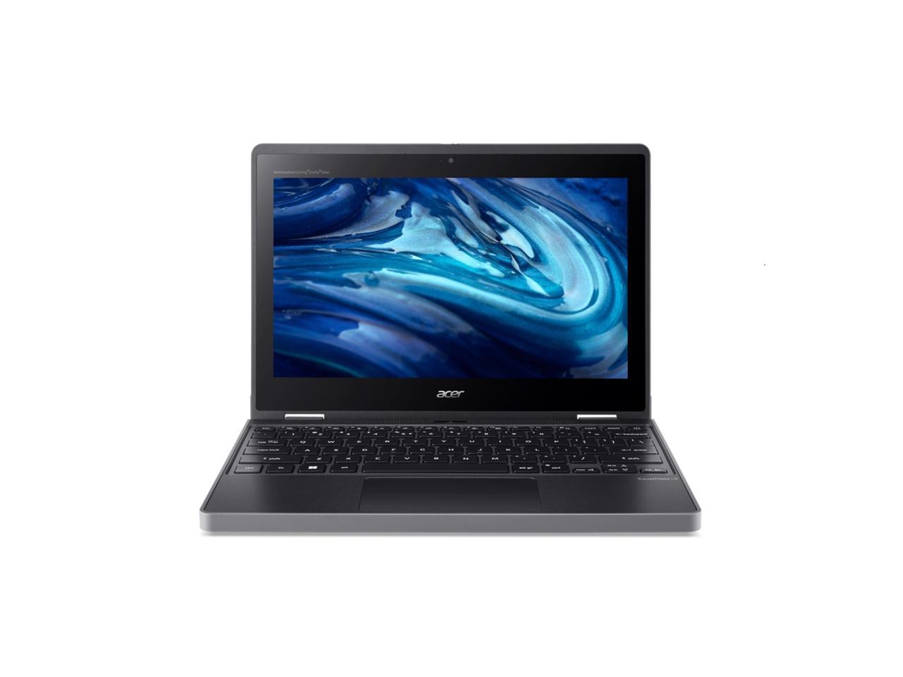 Acer TravelMate Spin B3 B311R-33 TMB311R-33-C04F 11.6" Touchscreen Convertible 2 in 1 Notebook - HD - 1366 x 768 - Intel N100 Quad-core (4 Core) 800 kHz - 4 GB Total RAM - 128 GB SSD - Black 1