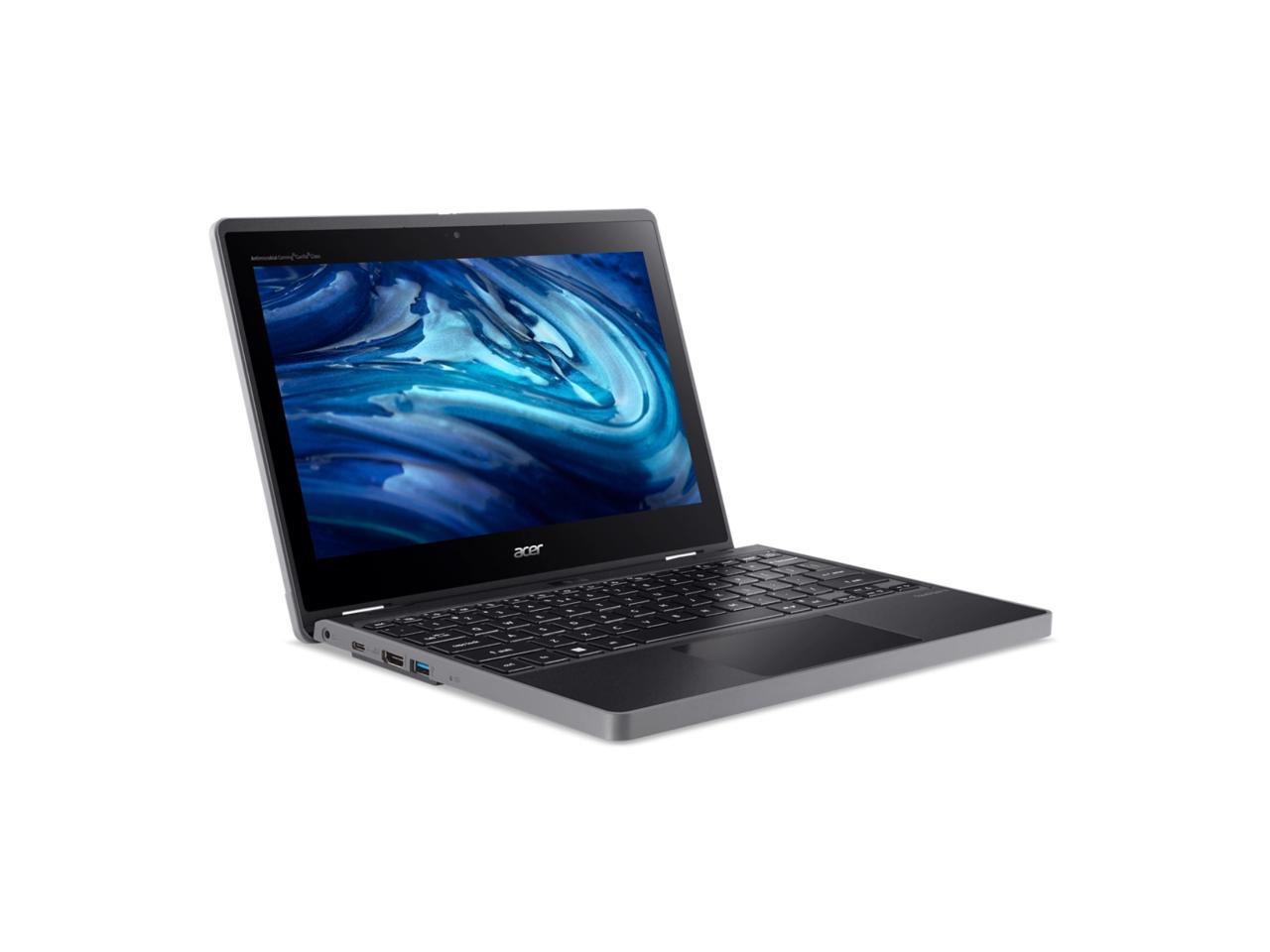 Acer TravelMate Spin B3 B311R-33 TMB311R-33-C04F 11.6" Touchscreen Convertible 2 in 1 Notebook - HD - 1366 x 768 - Intel N100 Quad-core (4 Core) 800 kHz - 4 GB Total RAM - 128 GB SSD - Black 2