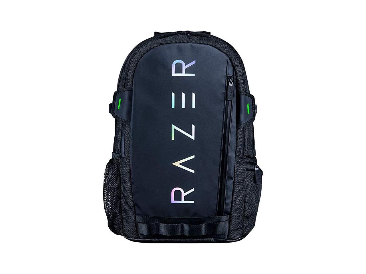 Razer Rogue v3 16" Gaming Laptop Backpack: Travel Carry On Computer Bag - Tear and Water Resistant - Mesh Side Pocket - Fits 16 inch Notebook - Chromatic 1