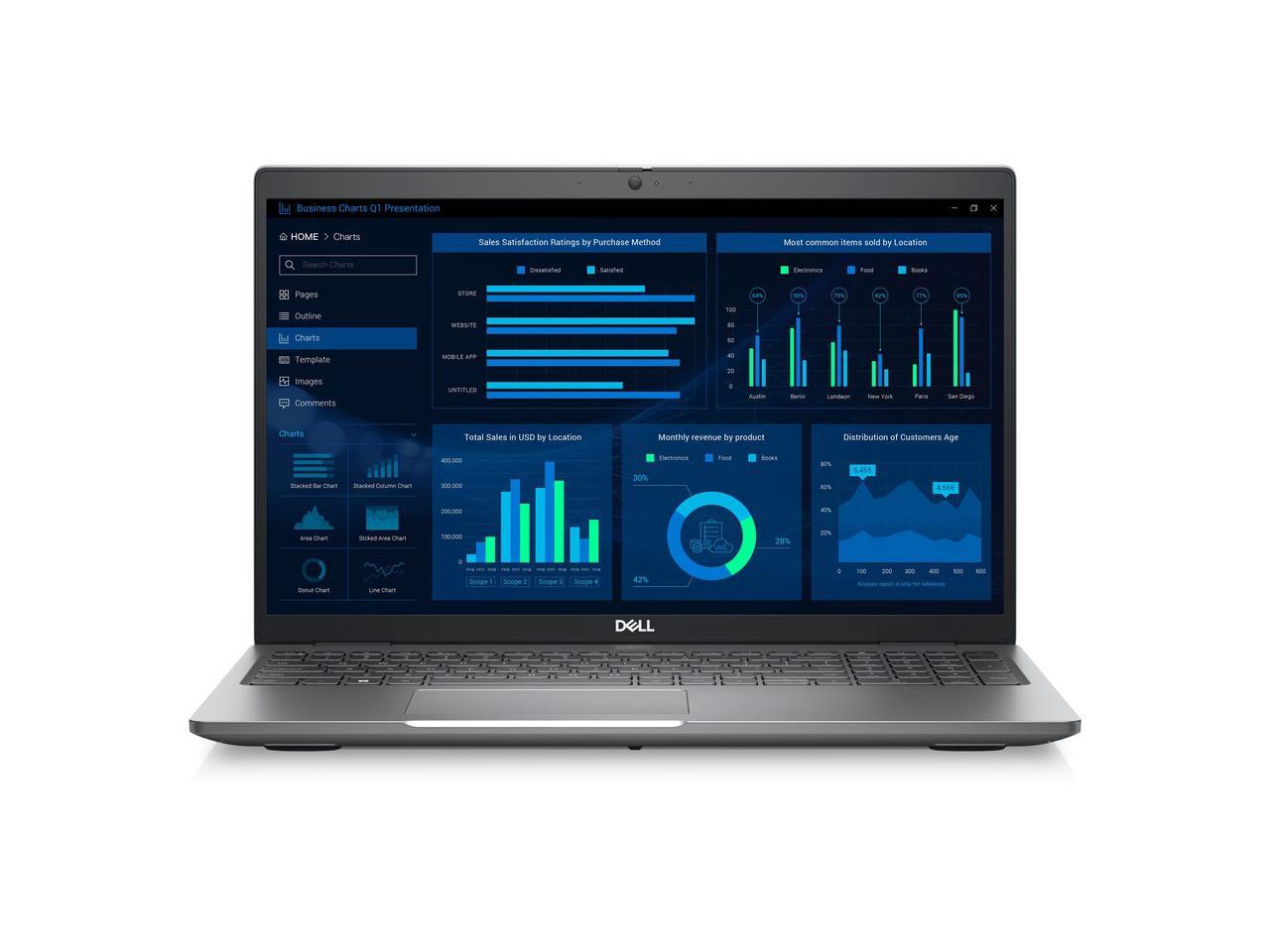 Dell Precision 3000 3581 15" Mobile Workstation - Full HD - 1920 x 1080 - Intel Core i7 13th Gen i7-13800H Tetradeca-core (14 Core) 2.50 GHz - 16 GB Total RAM - 512 GB SSD - Titan Gray 1