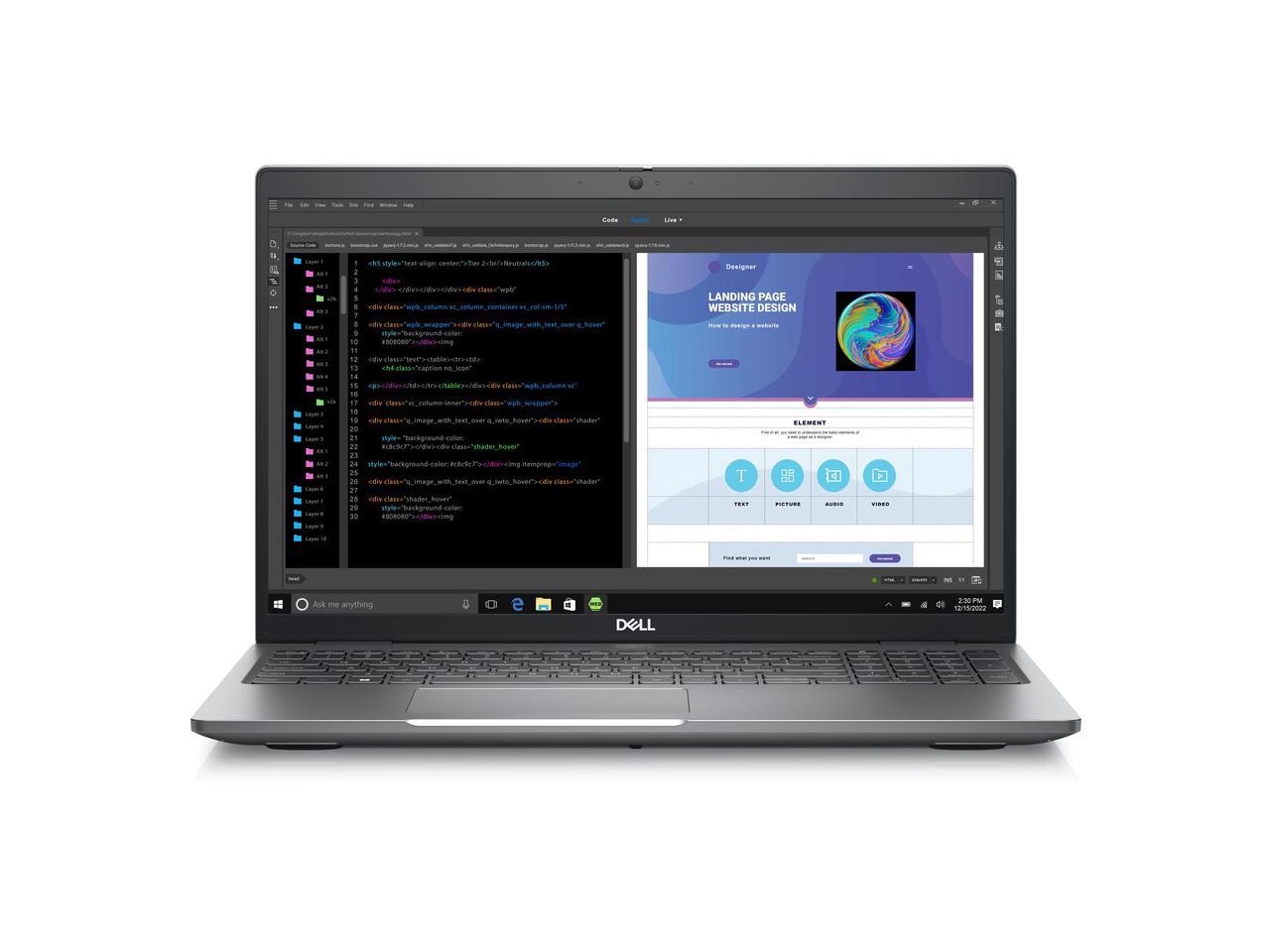 Dell Precision 3000 3580 15.6" Mobile Workstation - Full HD - 1920 x 1080 - Intel Core i7 13th Gen i7-1355U Deca-core (10 Core) - 16 GB Total RAM - 512 GB SSD - Titan Gray 1