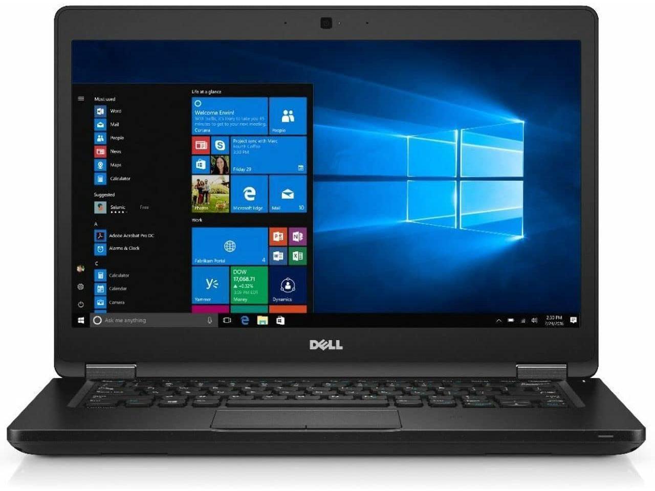 DELL Latitude 5490 Laptop Intel Core i5-8350U (1.70GHz) 16GB Memory 256 GB SSD Intel UHD Graphics 620 14.0" FHD Windows 10 Pro 1