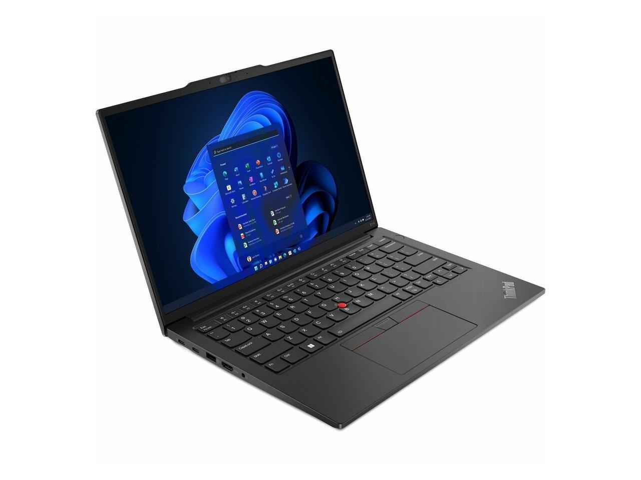 Lenovo ThinkPad E14 Gen 5 21JR001RUS 14" Notebook - WUXGA - 1920 x 1200 - AMD Ryzen 5 7530U Hexa-core (6 Core) 2 GHz - 16 GB Total RAM - 8 GB On-board Memory - 256 GB SSD - Graphite Black 1