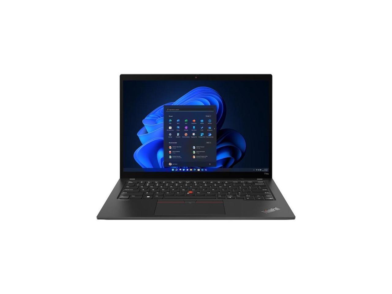 Lenovo ThinkPad T14s Gen3 14" Notebook - AMD Ryzen 7 PRO 6850U Octa-core (8 Core) 2.70 GHz - 16GB RAM - 512 GB SSD - Windows 11 Pro - AMD Radeon 680M Graphics - Thunder Black  21CQ004TUS 3