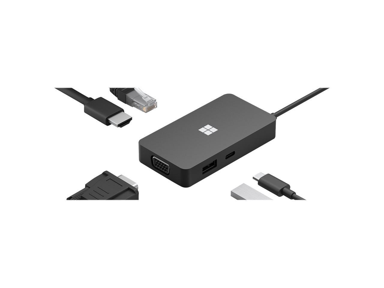 Microsoft USB-C Travel Hub - docking station - USB-C - VGA, HDMI - GigEhernet 1