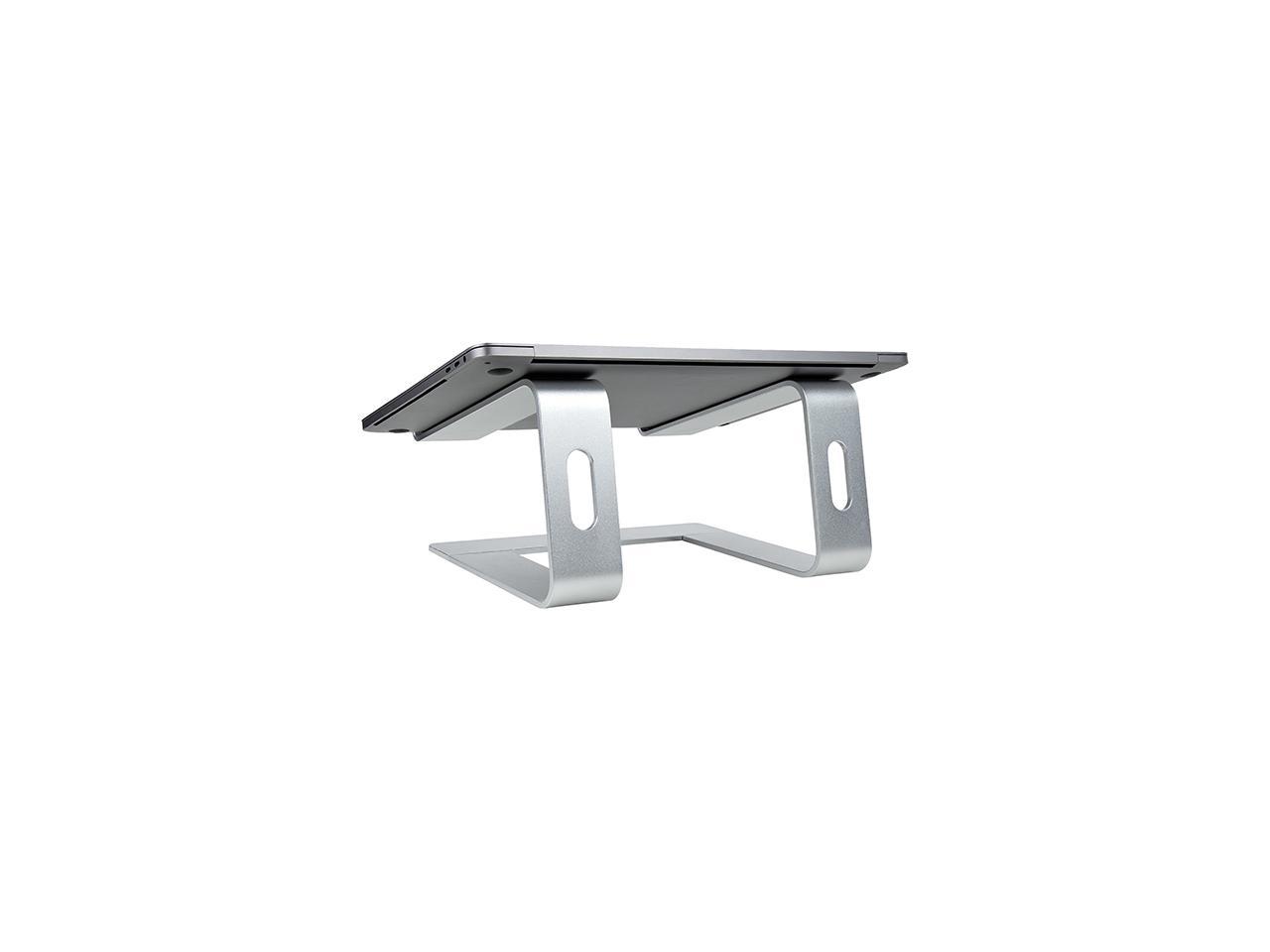 StarTech Laptop Stand for Desk, Supports 5kg / 11lb, Aluminum, Silver, Ergonomic Laptop Riser, Portable Laptop Holder 3