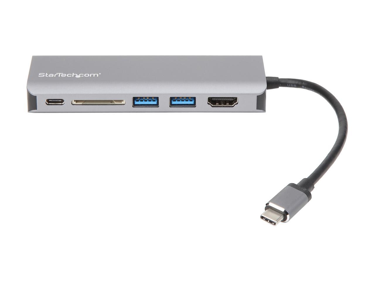 StarTech.com USB C Multiport Adapter - USB-C Travel Dock to 4K HDMI, 3 x USB 3.0 Hub, SD/SDHC, GbE, 60W PD 3.0 Pass-Through - USB Type-C/Thunderbolt 3 - Upgraded Version of DKT30CSDHPD (DKT30CSDHPD3) 2