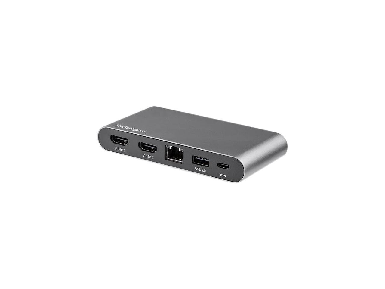 StarTech.com DK30C2HAGPD USB-C Multiport Adapter - Dual-Monitor - Windows - USB-C to Dual 4K HDMI Adapter - 2 x USB-A Ports - 100W PD 3.0 - GbE 1