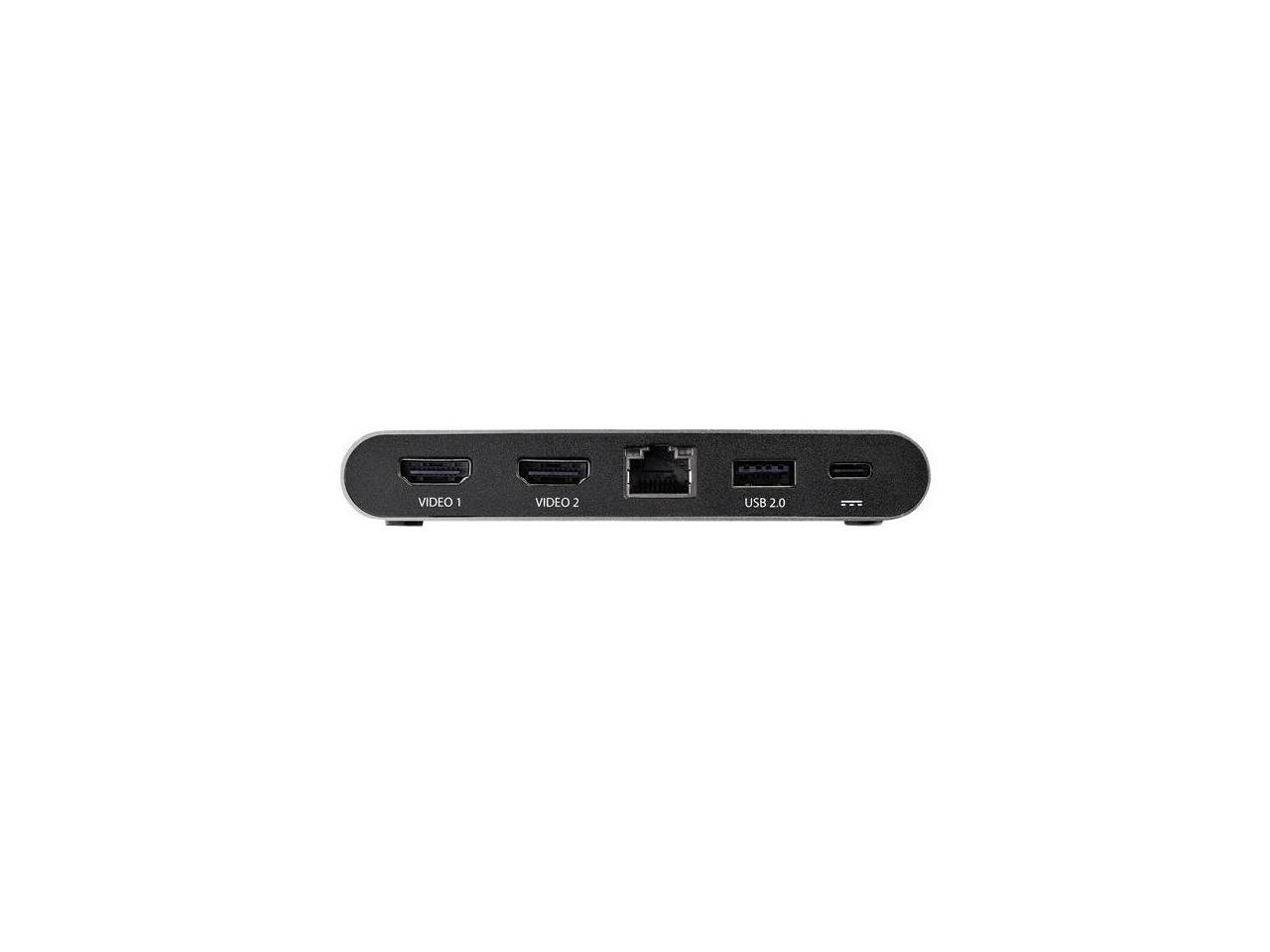 StarTech.com DK30C2HAGPD USB-C Multiport Adapter - Dual-Monitor - Windows - USB-C to Dual 4K HDMI Adapter - 2 x USB-A Ports - 100W PD 3.0 - GbE 2