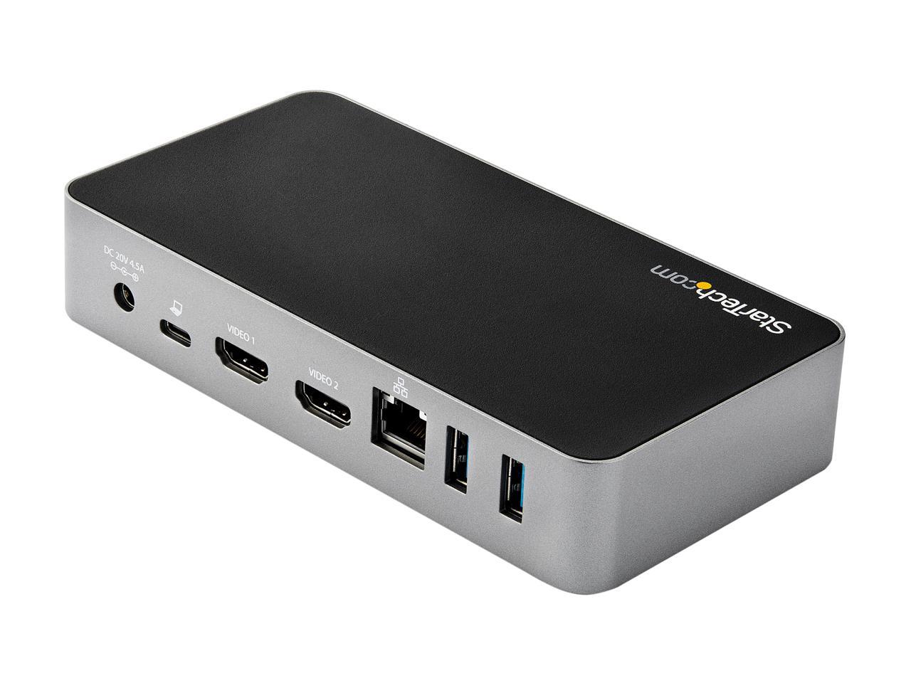 StarTech.com DK30CHHPD Dual HDMI Monitor USB-C Docking Station w/ 60W Power Delivery - Mac & Windows - 1x USB-C & 3x USB-A - GbE - 1080p (DK30CHHPD) 2