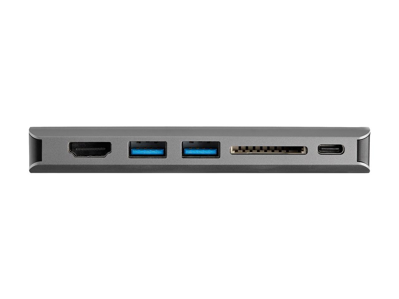 StarTech.com DKT30CHVAUSP USB-C Multiport Adapter - HDMI or VGA - 100W PD - Attached 30 cm Host Cable - SD Card Reader - USB-C Mini Dock (DKT30CHVAUSP) 3