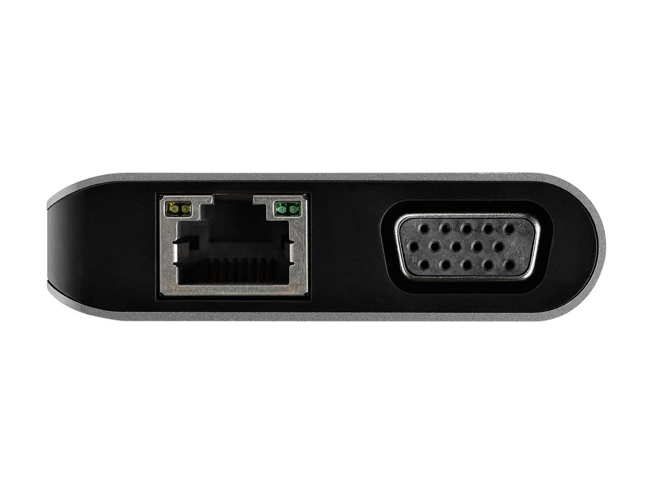 StarTech.com DKT30CHVAUSP USB-C Multiport Adapter - HDMI or VGA - 100W PD - Attached 30 cm Host Cable - SD Card Reader - USB-C Mini Dock (DKT30CHVAUSP) 4