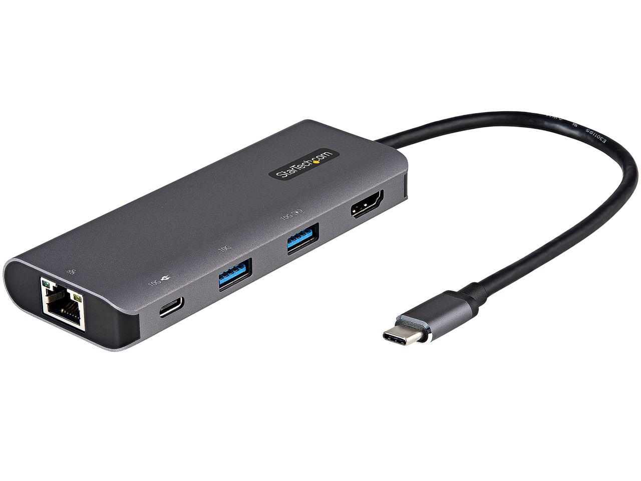 StarTech.com DKT31CHPDL USB C Multiport Adapter - 10Gbps USB Type-C Mini Dock with 4K 30Hz HDMI - 100W Power Delivery Passthrough - 3-Port USB Hub, GbE - USB 3.1/3.2 Gen 2 Laptop Dock - 10" Cable (DKT31CHPDL) 1