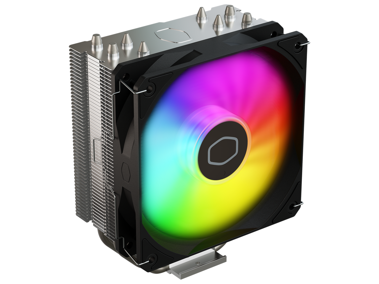 Cooler Master Hyper 212 Spectrum V3 CPU Air Cooler, ARGB Sync, 120mm PWM Fan, 4 Copper Direct Contact Heat Pipes, 152mm Tall, Brackets AMD Ryzen AM5/AM4, Intel LGA1700/1200 (RR-S4NA-17PA-R1) 1