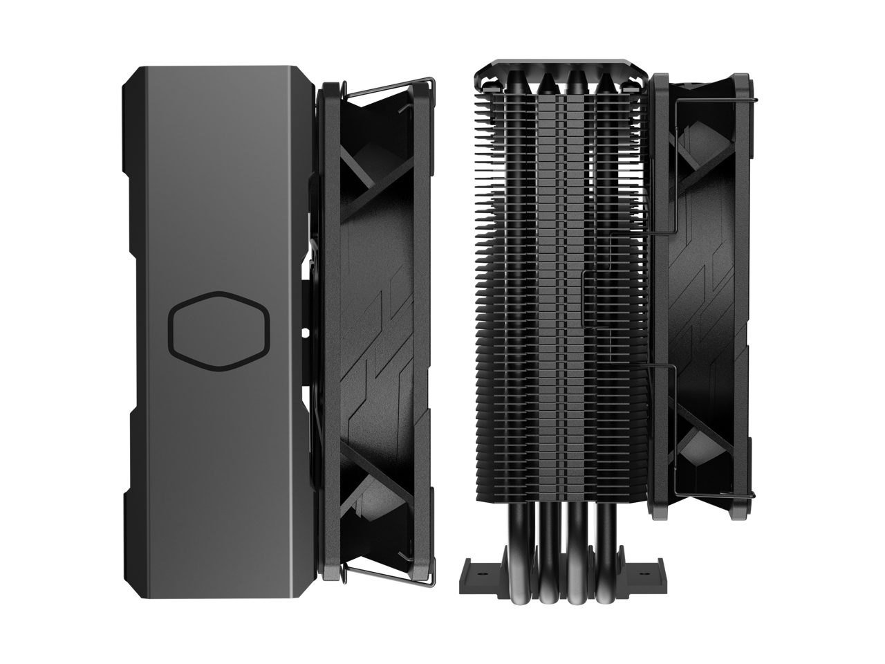 Cooler Master Hyper 212 Black CPU Air Cooler, SickleFlow 120 Edge Fan, Aluminum Top Cover, 4 Copper Heat Pipes, CryoFuze, 152mmTall, Brackets AMD Ryzen AM5|AM4, Intel LGA1700|1200 (RR-S4KK-25SN-R1) 4