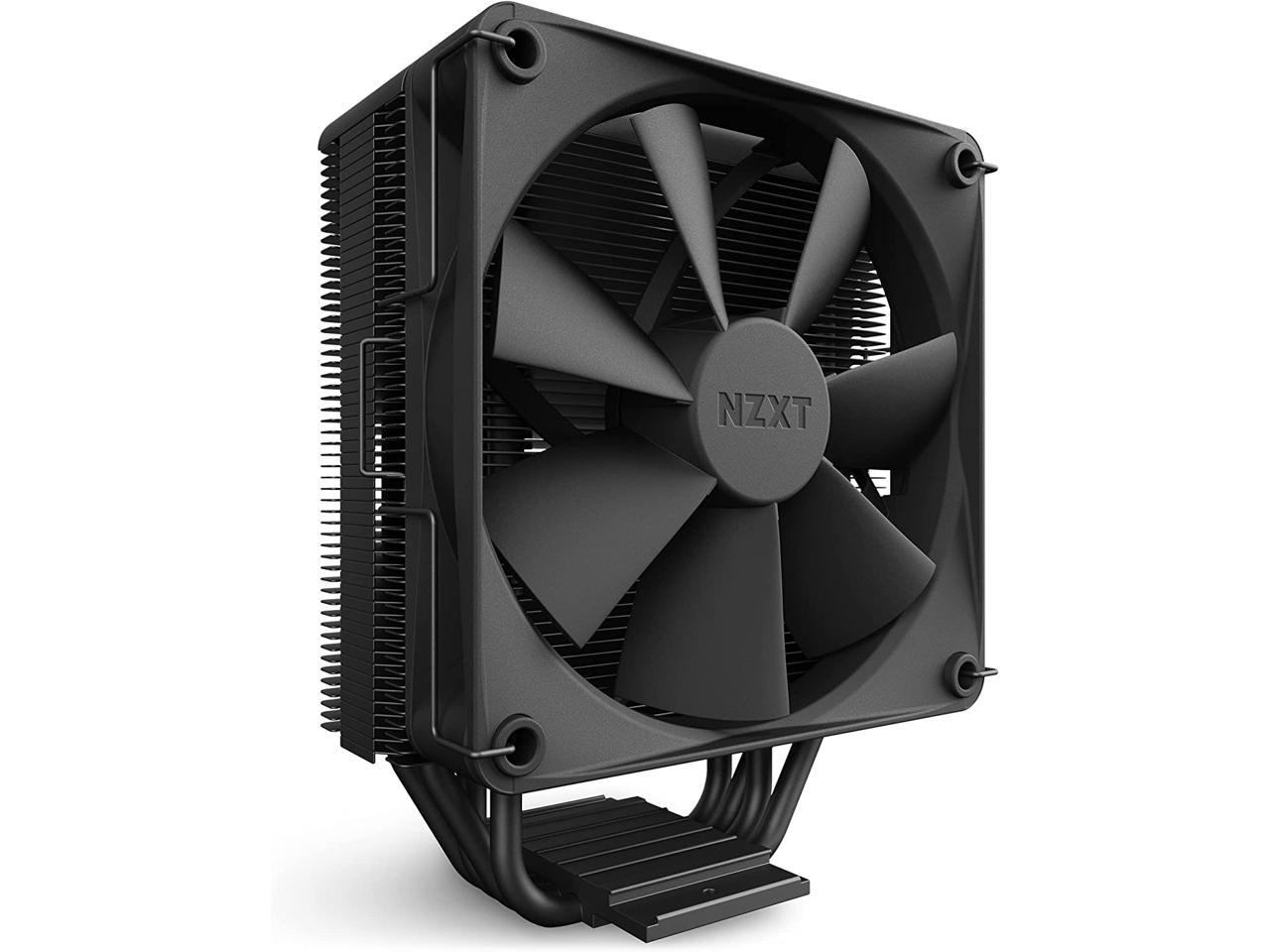 NZXT T120 CPU Air Cooler - RC-TN120-B1 - CPU Liquid Cooler - Conductive Copper Pipes - Fluid Dynamic Bearings - AMD and Intel Compatibility - Black 1