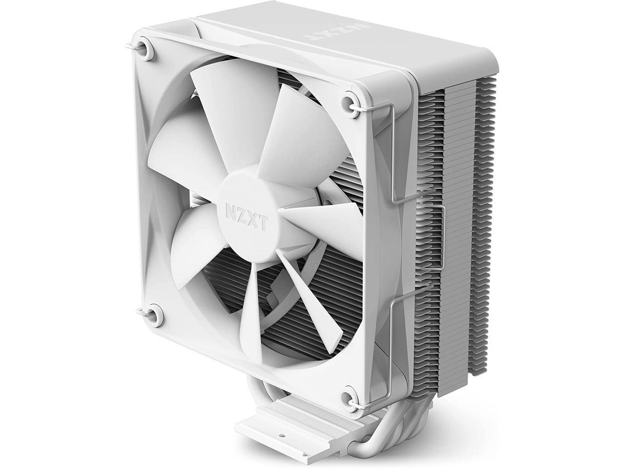 NZXT T120 CPU Air Cooler - RC-TN120-W1 - CPU Liquid Cooler - Conductive Copper Pipes - Fluid Dynamic Bearings - AMD and Intel Compatibility - White 2